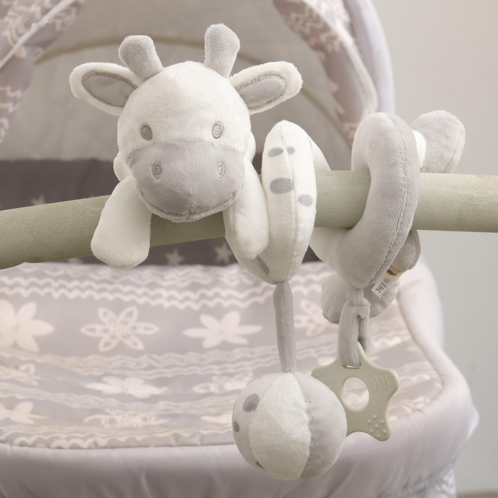 Растяжка - спираль с игрушками дуга на коляску / кроватку для малышей 0+ «Коровка», Крошка Я