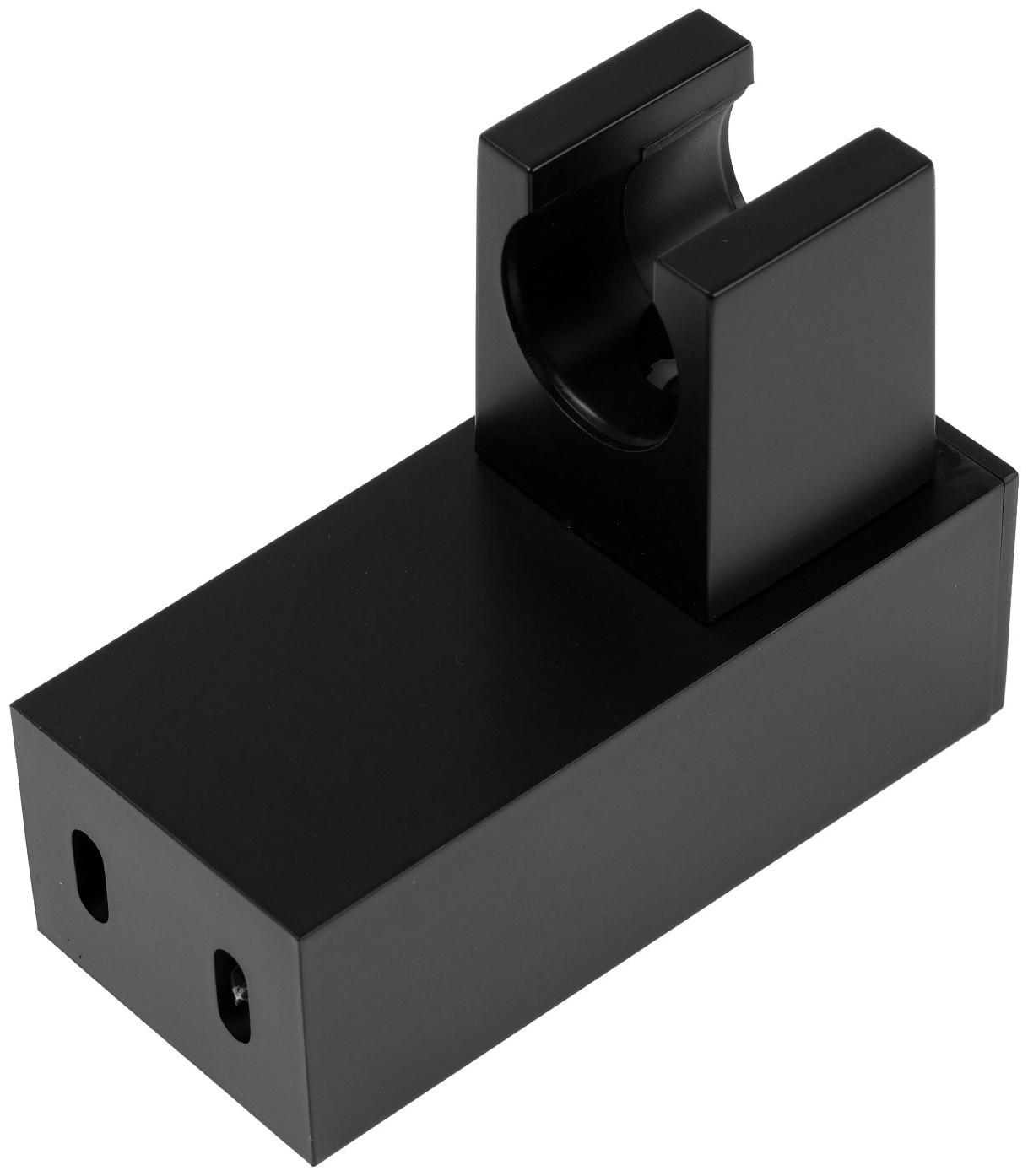 Держатель для душевой лейки ZEIN Z115, нерегулируемый, черный