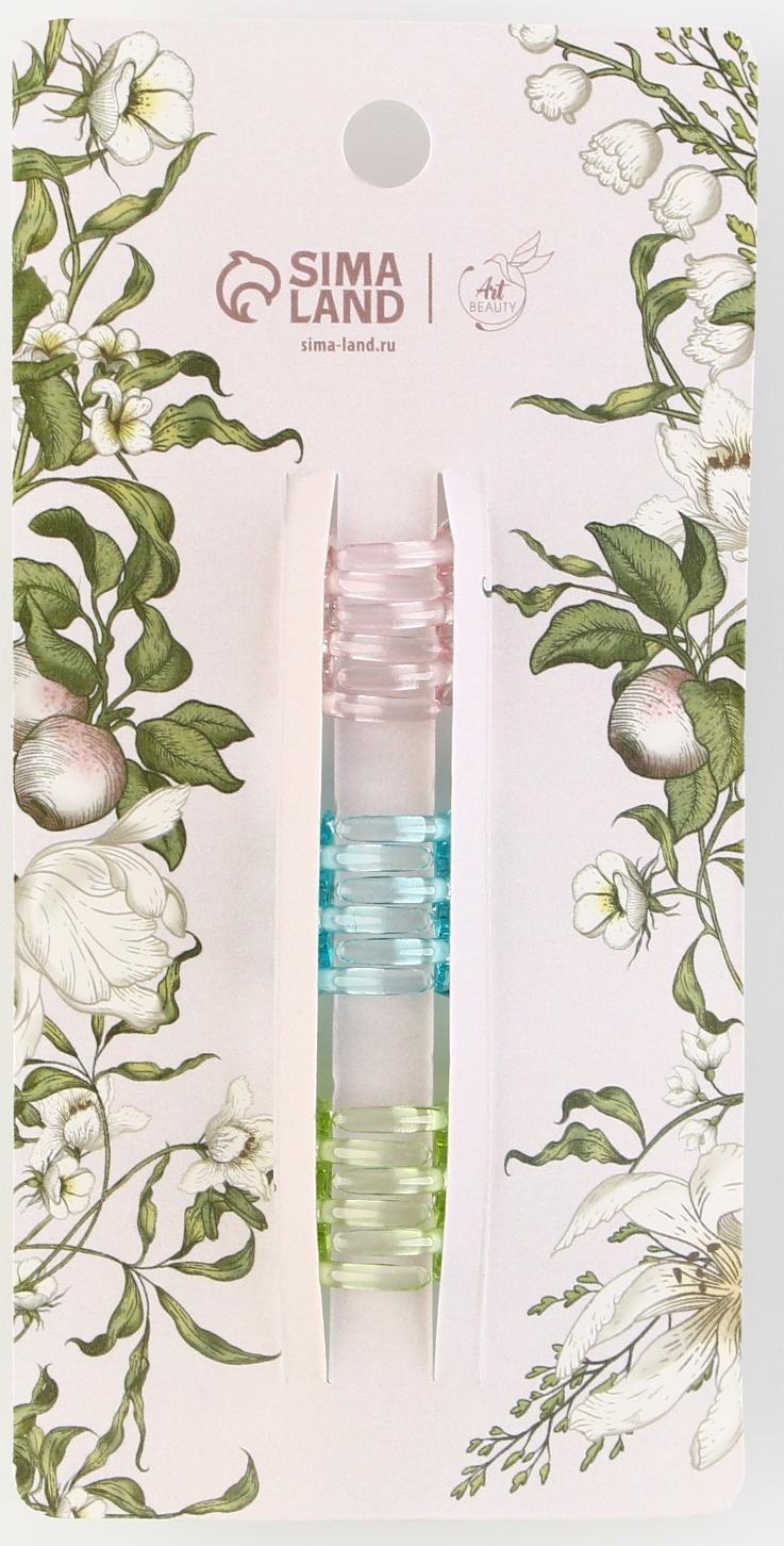 Набор крабов бабочек для волос 3 шт. Believe in yourself, 4.5 х 3 х 3 см