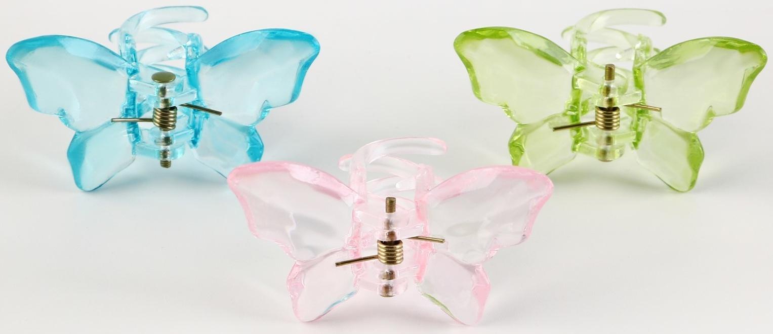 Набор крабов бабочек для волос 3 шт. Believe in yourself, 4.5 х 3 х 3 см