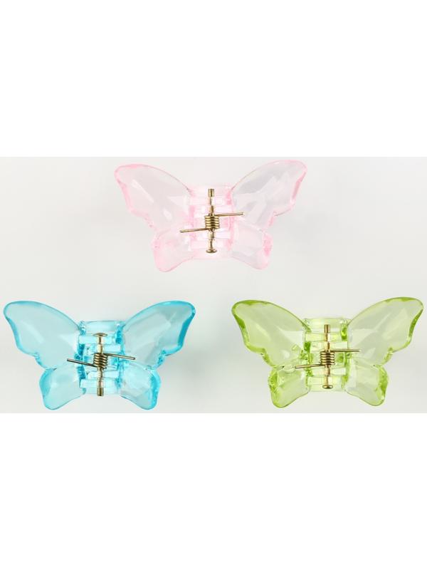 Набор крабов бабочек для волос 3 шт. Believe in yourself, 4.5 х 3 х 3 см