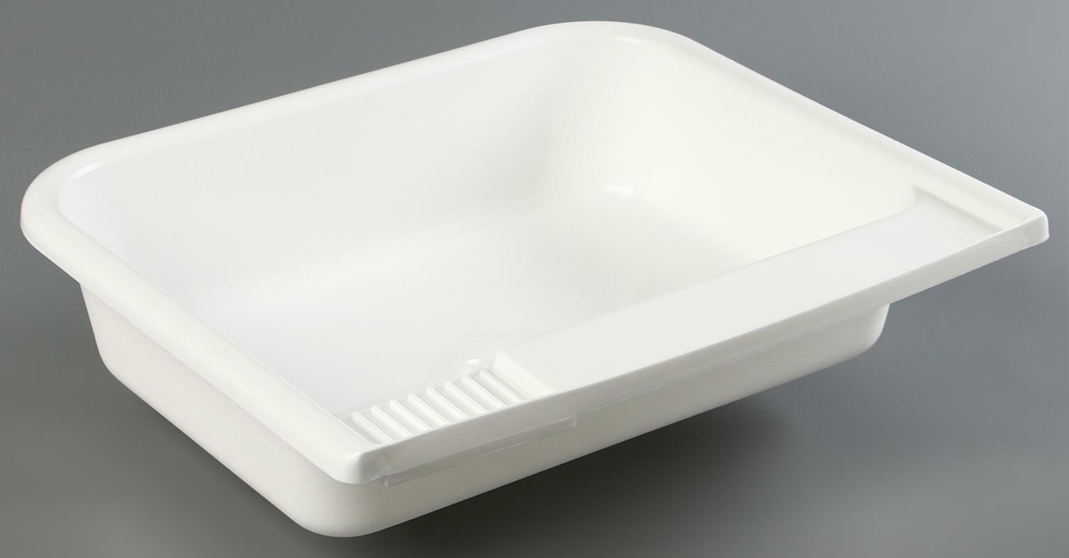 Раковина с выпуском 36 х 42 х 14 см, пластик