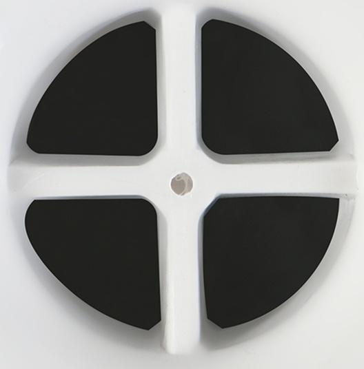 Раковина с выпуском 36 х 42 х 14 см, пластик