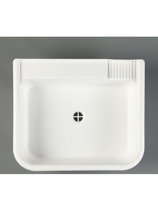 Раковина с выпуском 36 х 42 х 14 см, пластик