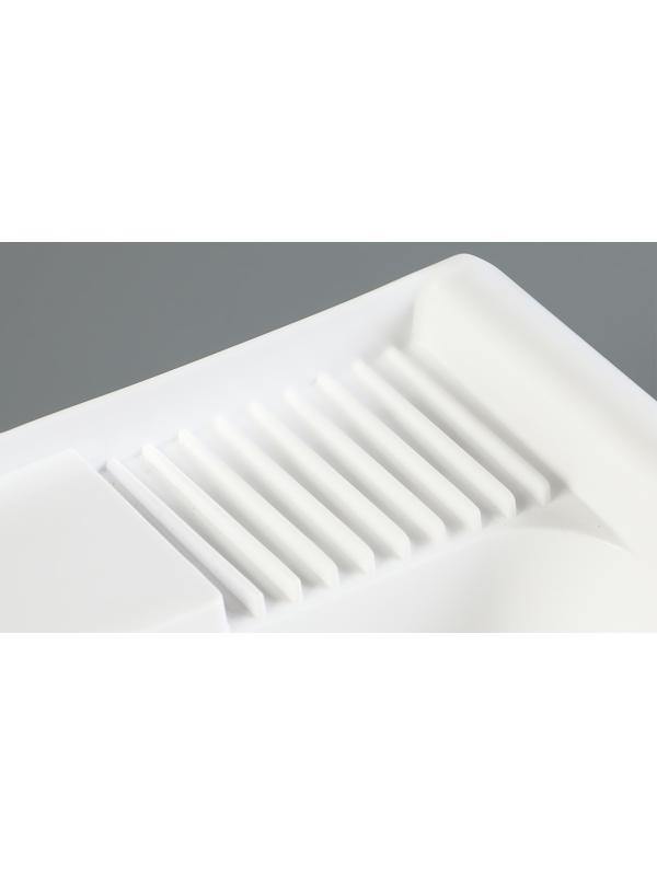 Раковина с выпуском 41 х 49 х 14 см, пластик