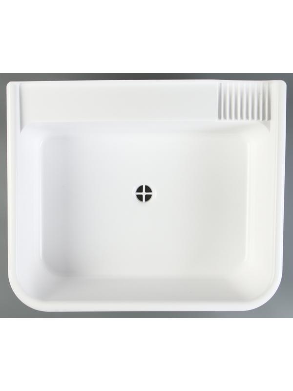 Раковина с выпуском 41 х 49 х 14 см, пластик