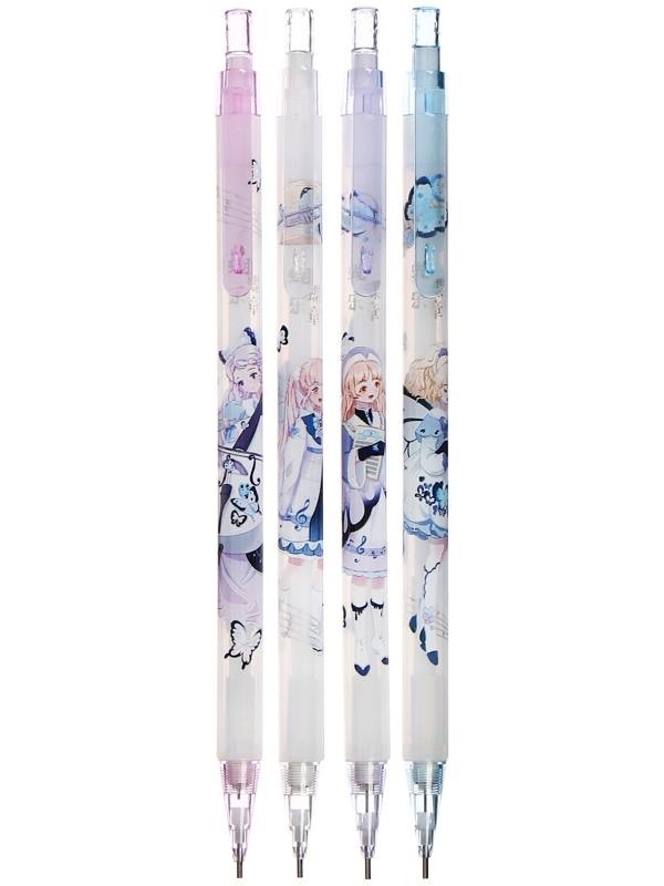 Карандаш механический 0,5мм, НВ, корпус МИКС Аниме (штрихкод на штуке)