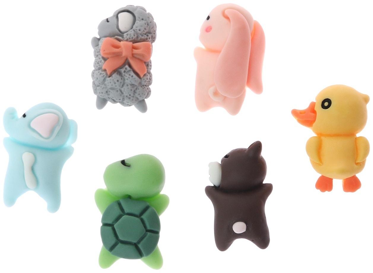 Игрушка на панель авто, самоклеящаяся, набор 6 шт