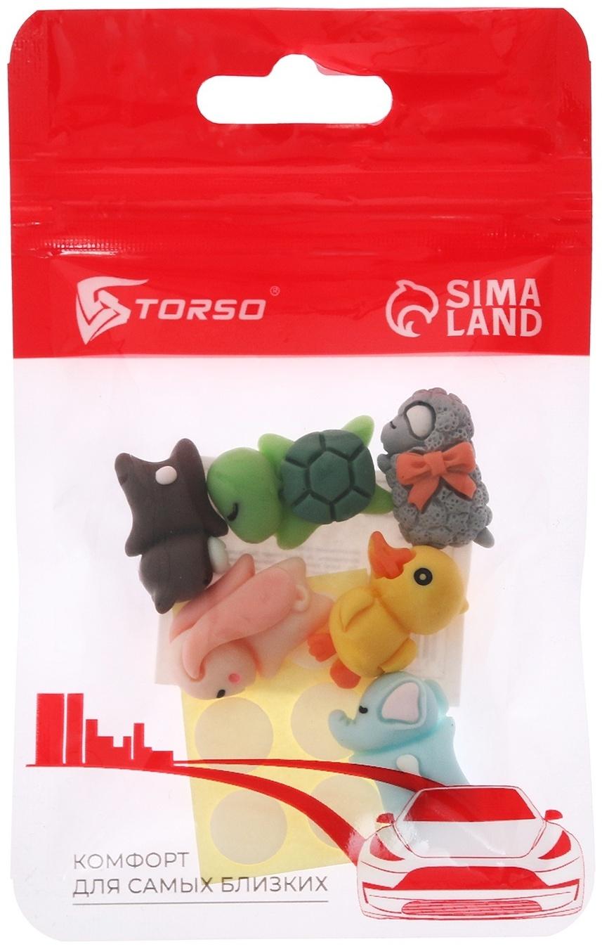 Игрушка на панель авто, самоклеящаяся, набор 6 шт