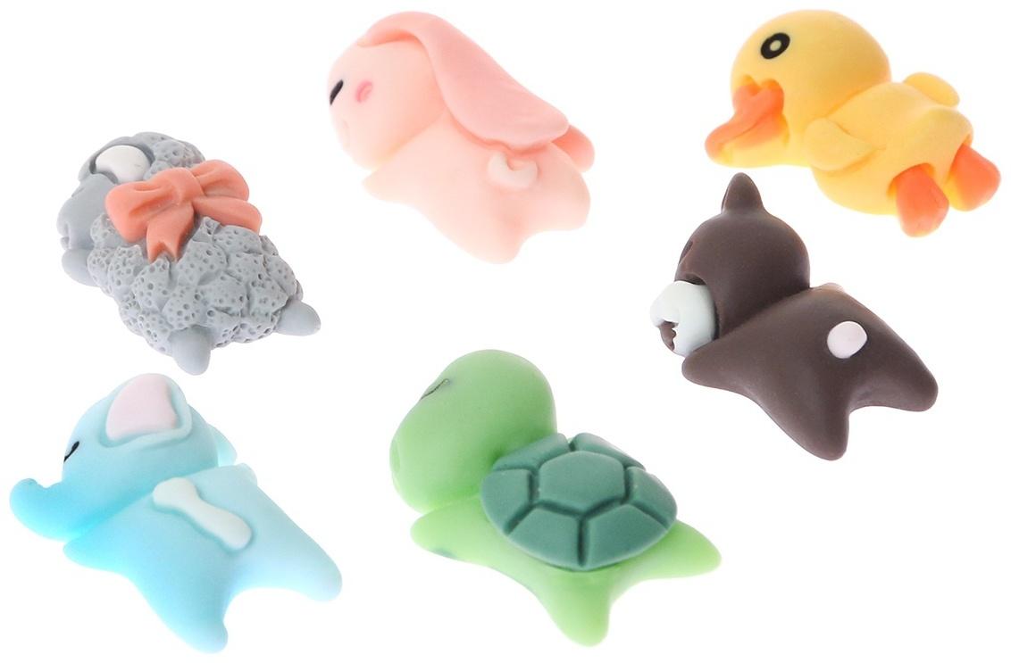 Игрушка на панель авто, самоклеящаяся, набор 6 шт