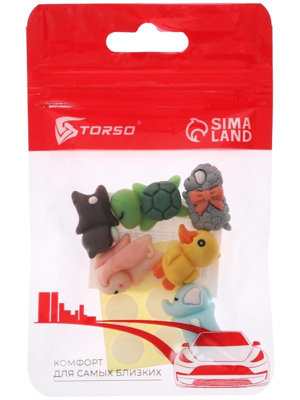 Игрушка на панель авто, самоклеящаяся, набор 6 шт