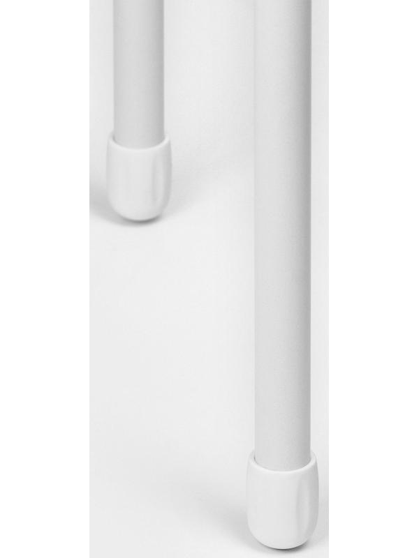 Табурет с пластмассовым сиденьем, цвет белый