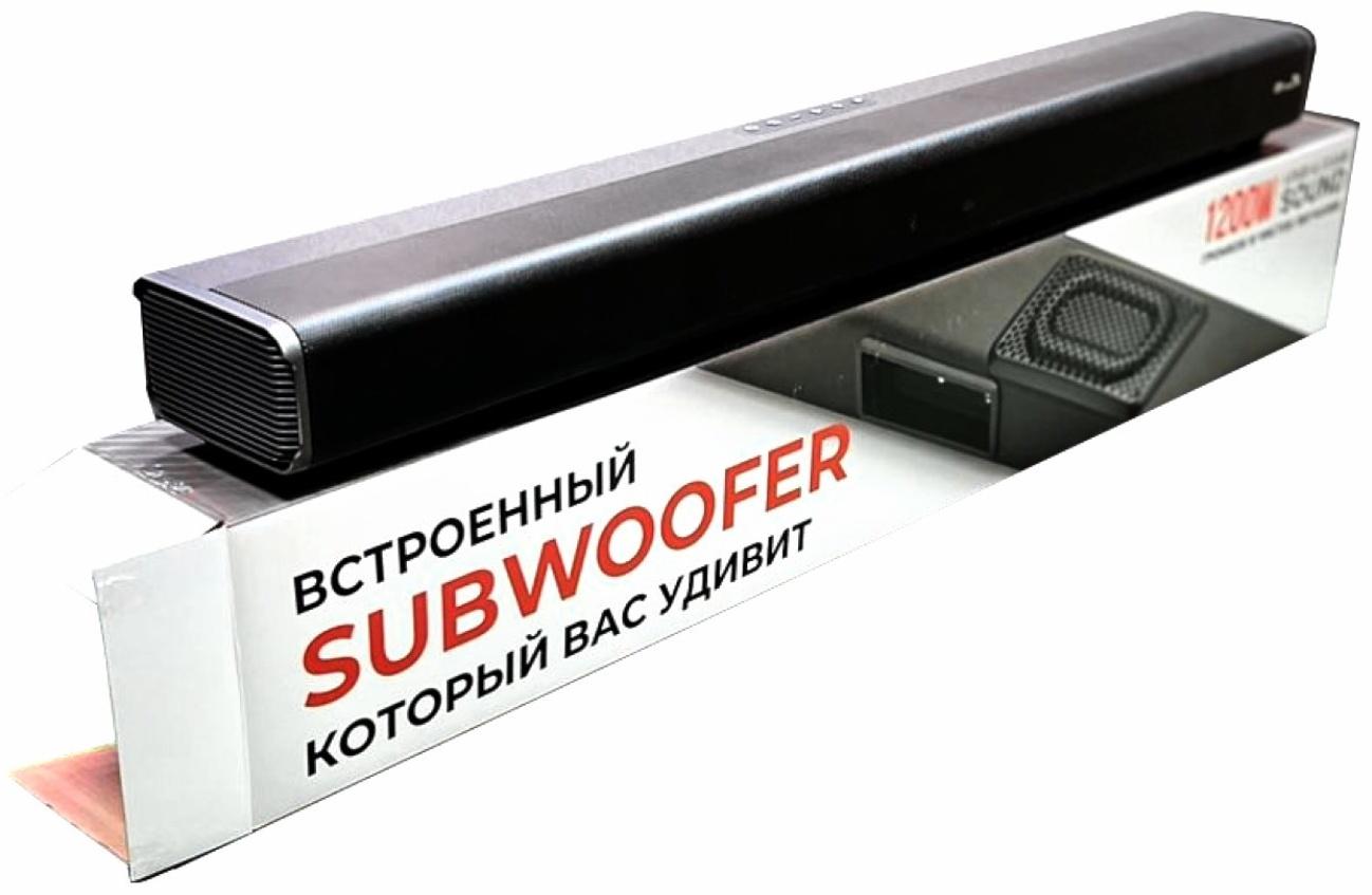 Саундбар ELTRONIC SOUND SLICK (30-05), беспроводной, 120 Вт, USB, AUX, Optical, BT, черный