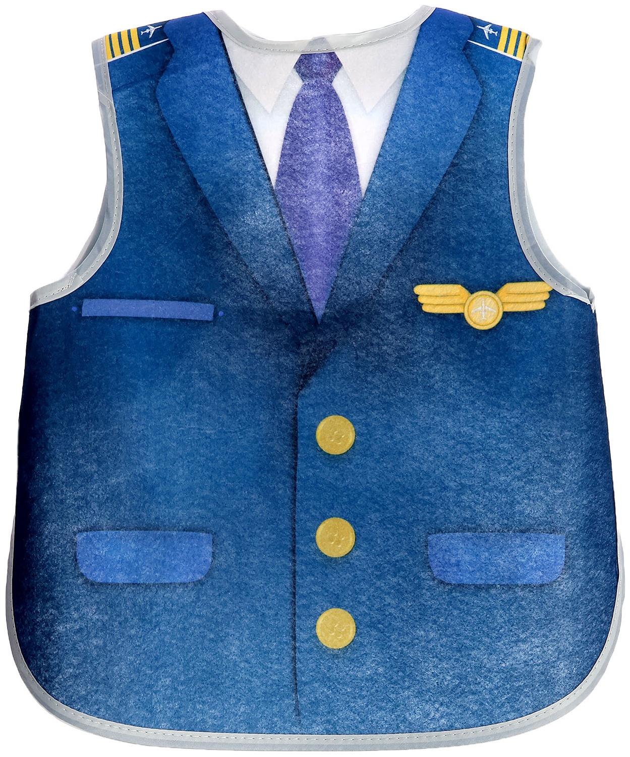 Набор пилота «Лётчик», с текстильным жилетом, 4 предмета
