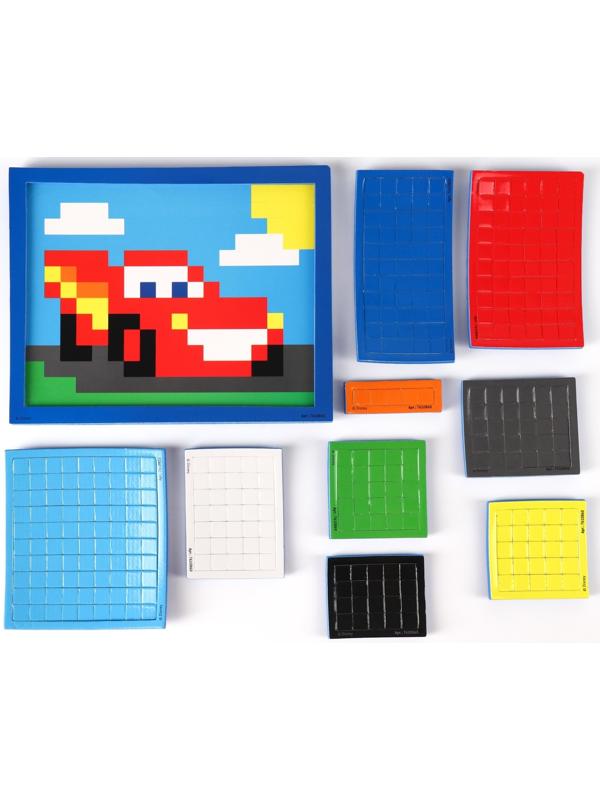 Набор мозаек 3 в 1 , Авквамозайка, Темпомозайка и ЕВА, Тачки