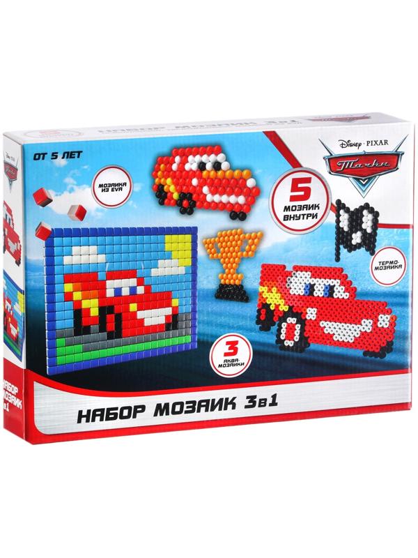 Набор мозаек 3 в 1 , Авквамозайка, Темпомозайка и ЕВА, Тачки