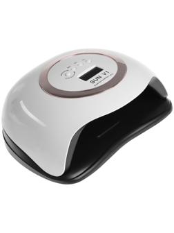 Лампа для гель Luazon LUF-12, UV/LED, 168 Вт, 42 диода, таймер 10/30/60/99 с, бело-золотая