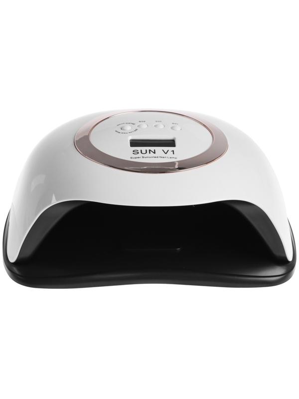 Лампа для гель Luazon LUF-12, UV/LED, 168 Вт, 42 диода, таймер 10/30/60/99 с, бело-золотая