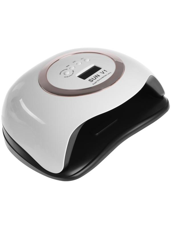 Лампа для гель Luazon LUF-12, UV/LED, 168 Вт, 42 диода, таймер 10/30/60/99 с, бело-золотая