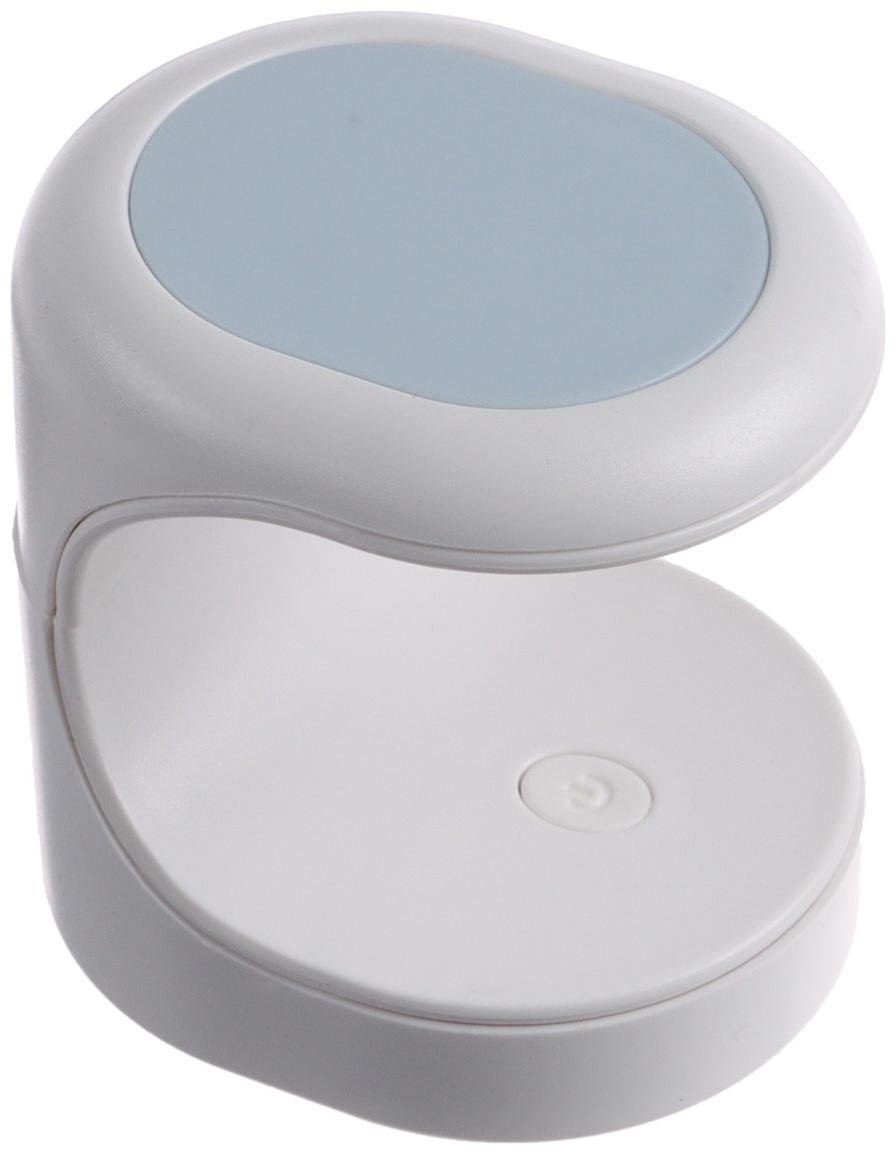 Лампа для гель лака Luazon LUF-07, UV/LED, 16 Вт, 3 диода, для типс, USB, белая