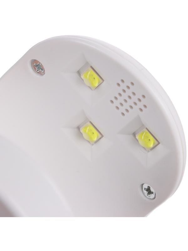 Лампа для гель лака Luazon LUF-07, UV/LED, 16 Вт, 3 диода, для типс, USB, белая
