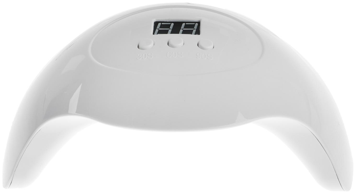 Лампа для гель-лака Luazon LUF-06, UV/LED, 36 Вт, 15 диодов, таймер 30/60/90 с, USB, белая