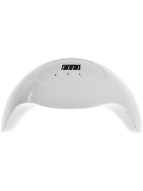 Лампа для гель-лака Luazon LUF-06, UV/LED, 36 Вт, 15 диодов, таймер 30/60/90 с, USB, белая