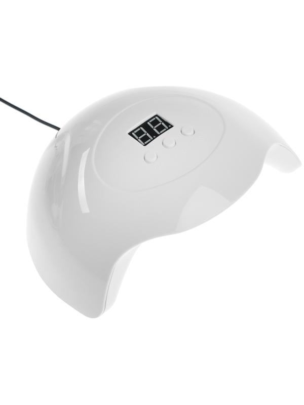 Лампа для гель-лака Luazon LUF-06, UV/LED, 36 Вт, 15 диодов, таймер 30/60/90 с, USB, белая