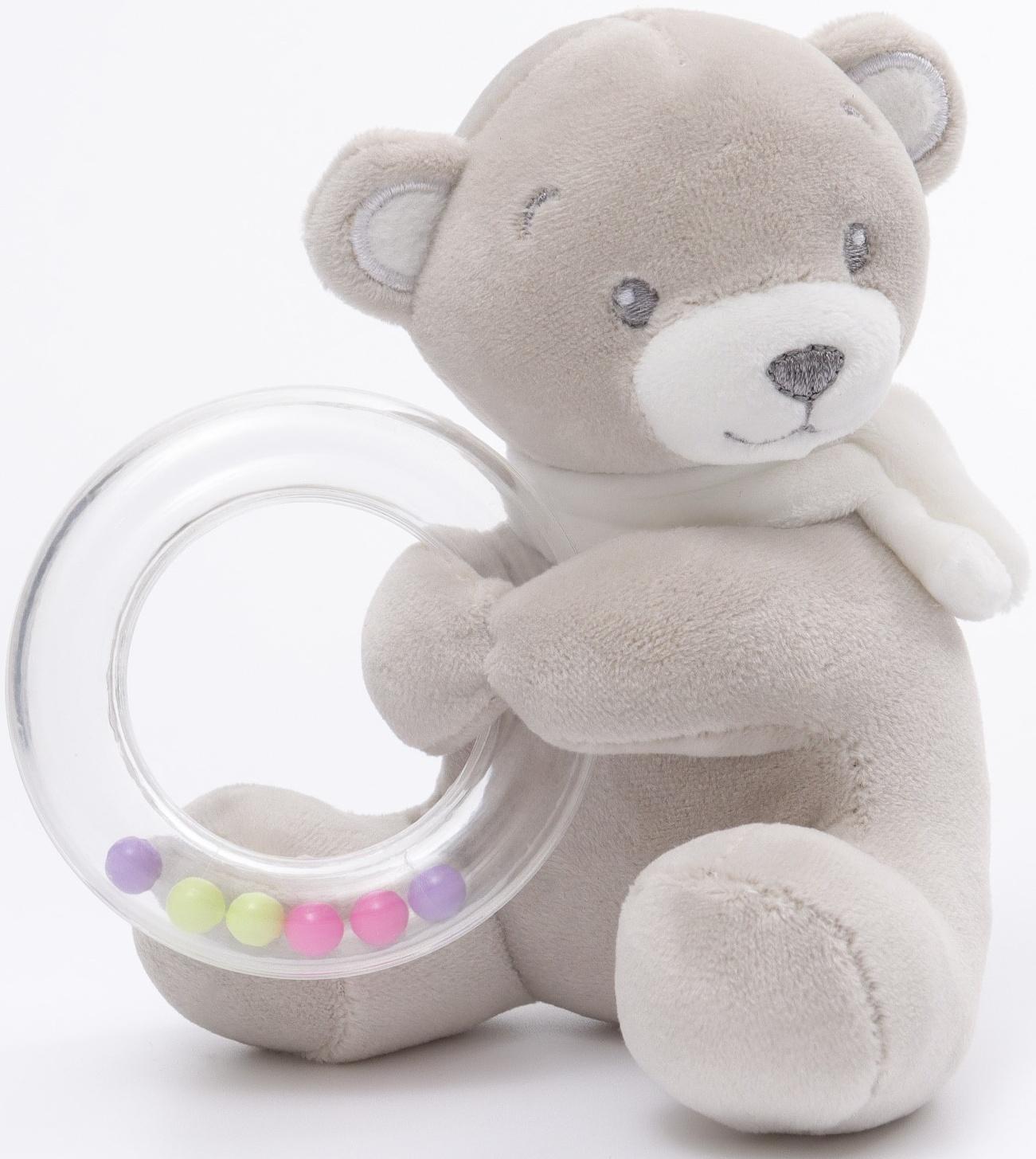 Погремушка «Серый мишка», от 3 мес., Крошка Я