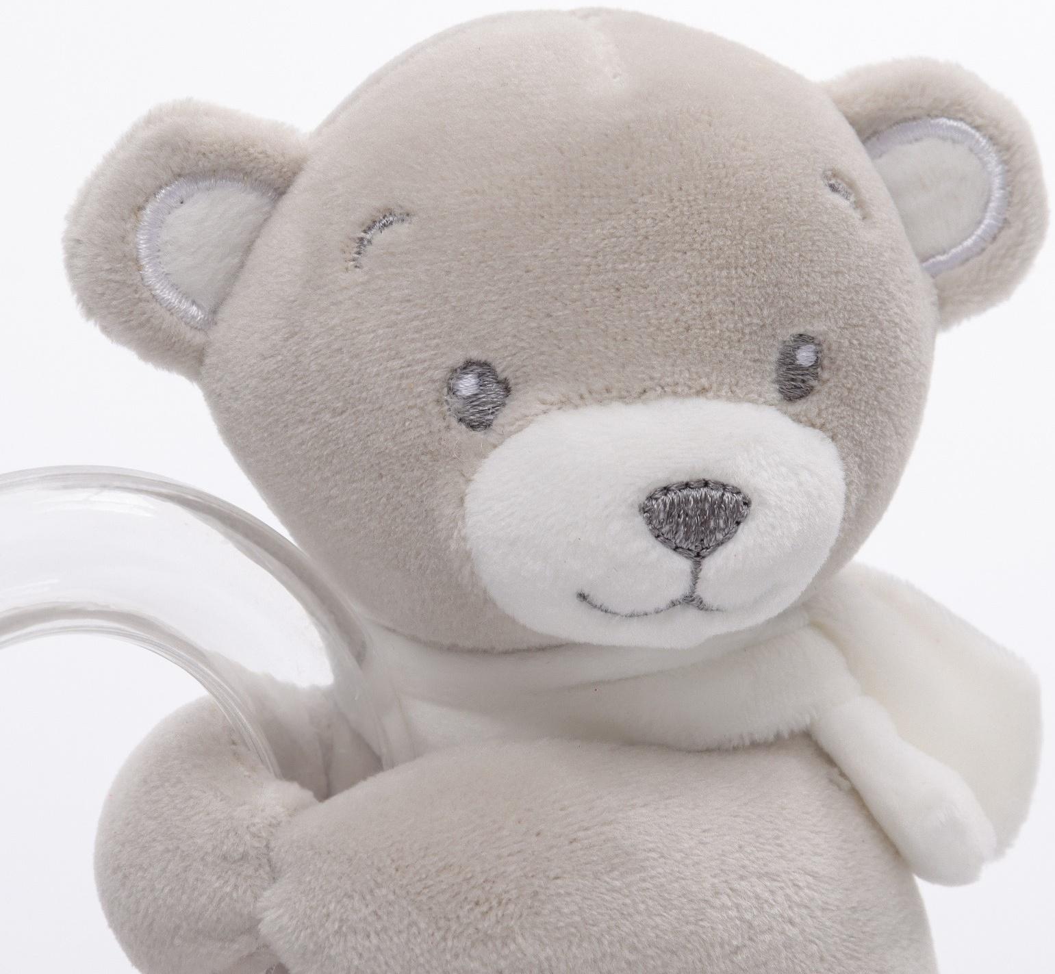 Погремушка «Серый мишка», от 3 мес., Крошка Я