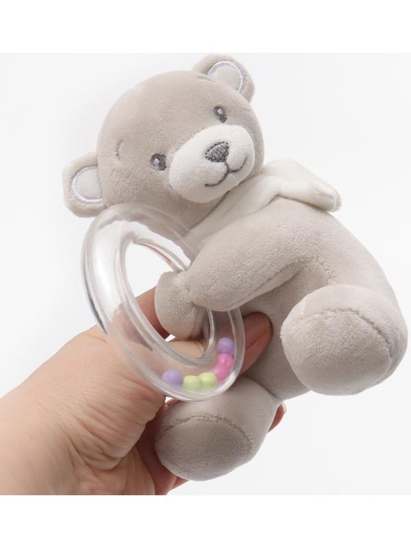 Погремушка «Серый мишка», от 3 мес., Крошка Я