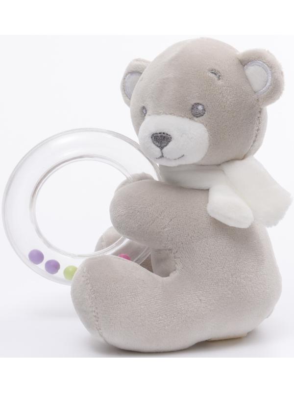 Погремушка «Серый мишка», от 3 мес., Крошка Я