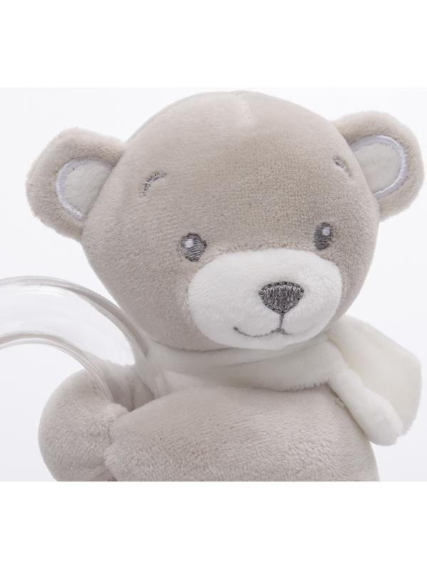 Погремушка «Серый мишка», от 3 мес., Крошка Я