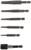 Набор экстраторов с адаптером ТУНДРА, 6 шт., левая резьба, 45 сталь, шестригранный хвостовик   10090