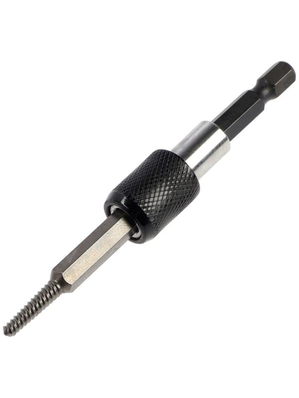 Набор экстраторов с адаптером ТУНДРА, 6 шт., левая резьба, 45 сталь, шестригранный хвостовик   10090