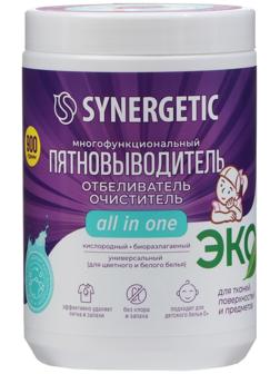 Кислородный пятновыводитель  SYNERGETIC , банка, 900 гр