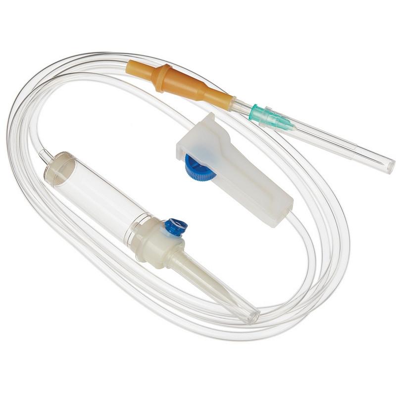 Система переливания р-ров одноразовая (пластик. игла) SFM 21G (0,8х40)