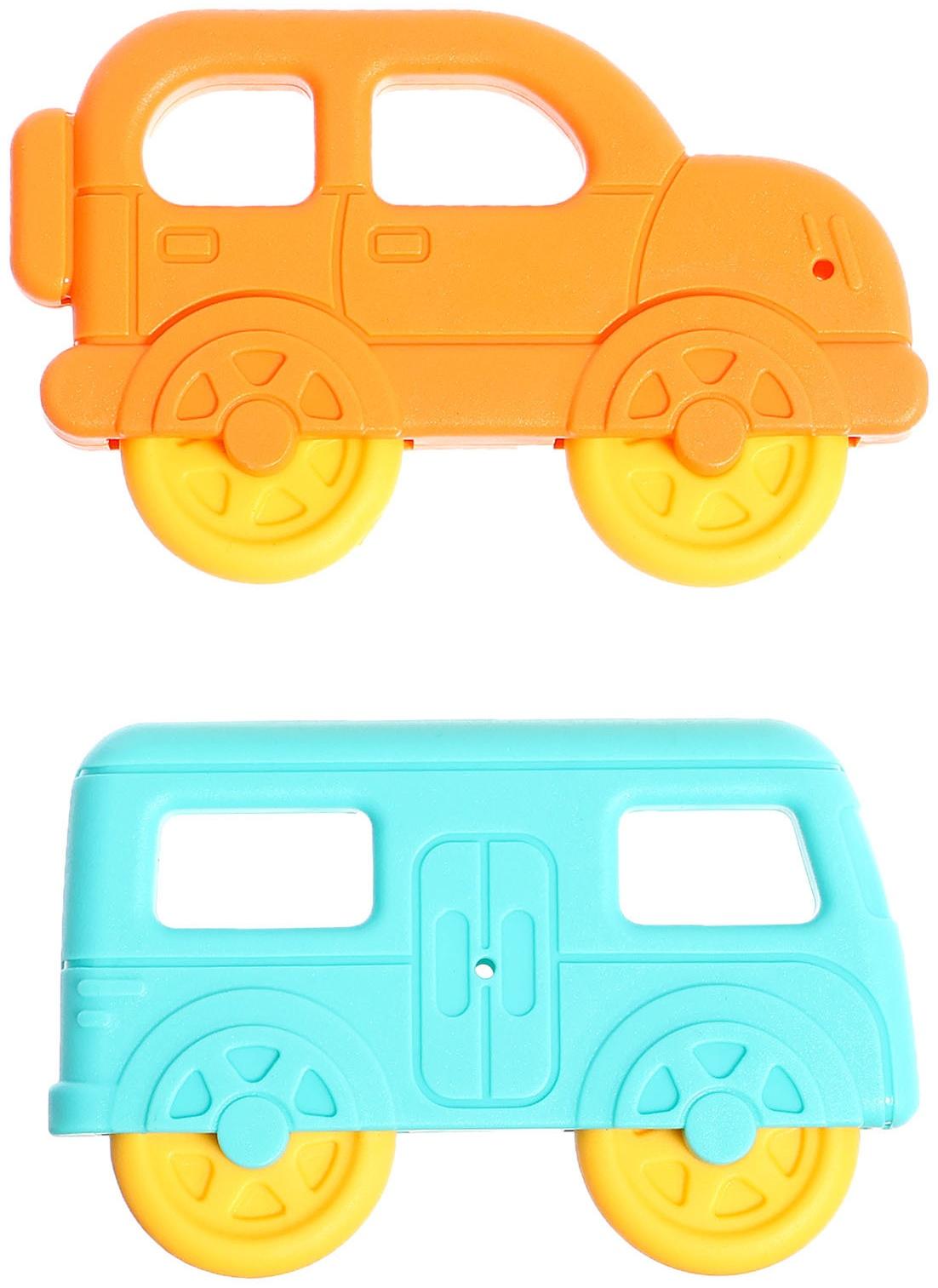 Набор погремушек «Весёлые машинки», звук