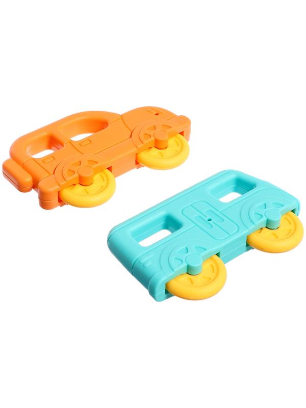 Набор погремушек «Весёлые машинки», звук