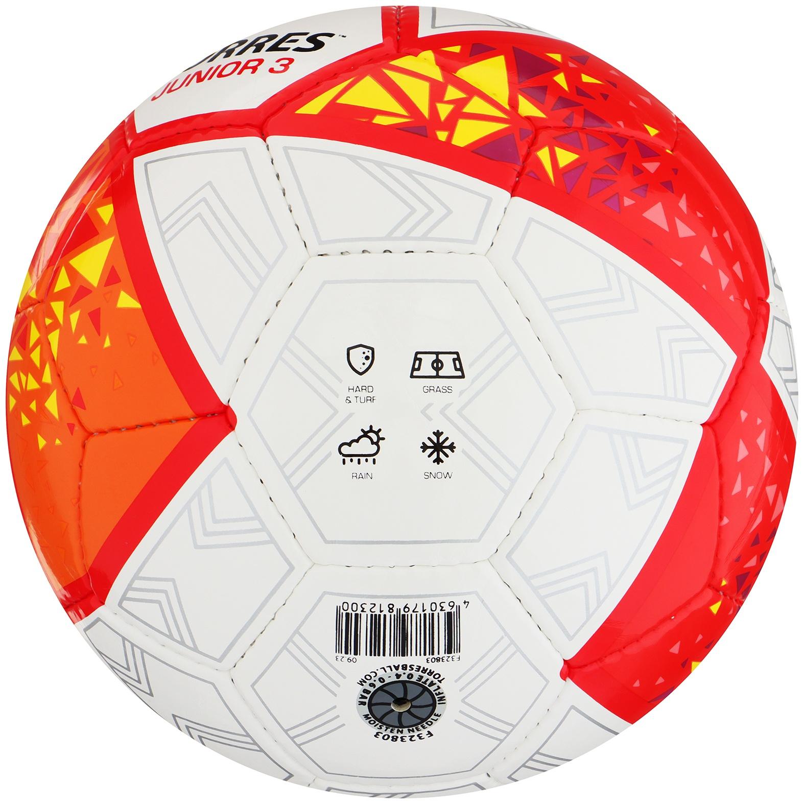 Мяч футбольный TORRES Junior-3 F323803, PU, ручная сшивка, 32 панели, р. 3