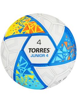 Мяч футбольный TORRES Junior-4 F323804, PU, ручная сшивка, 32 панели, р. 4