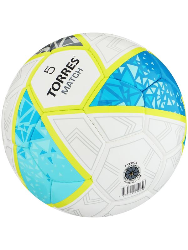 Мяч футбольный TORRES Match F323975, PU, ручная сшивка, 32 панели, р. 5