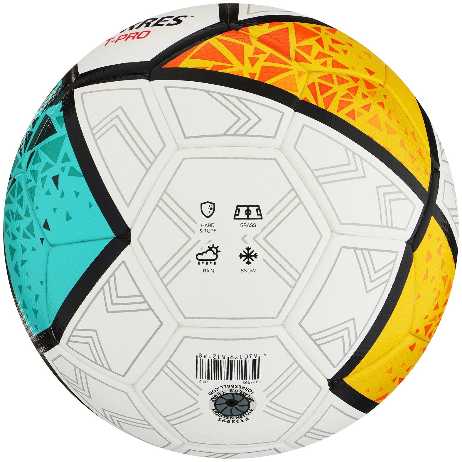 Мяч футбольный TORRES T-Pro F323995, PU-Microf, термосшивка, 32 панели, р. 5