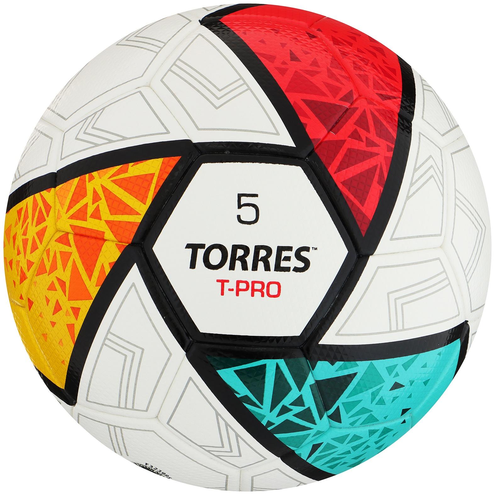 Мяч футбольный TORRES T-Pro F323995, PU-Microf, термосшивка, 32 панели, р. 5