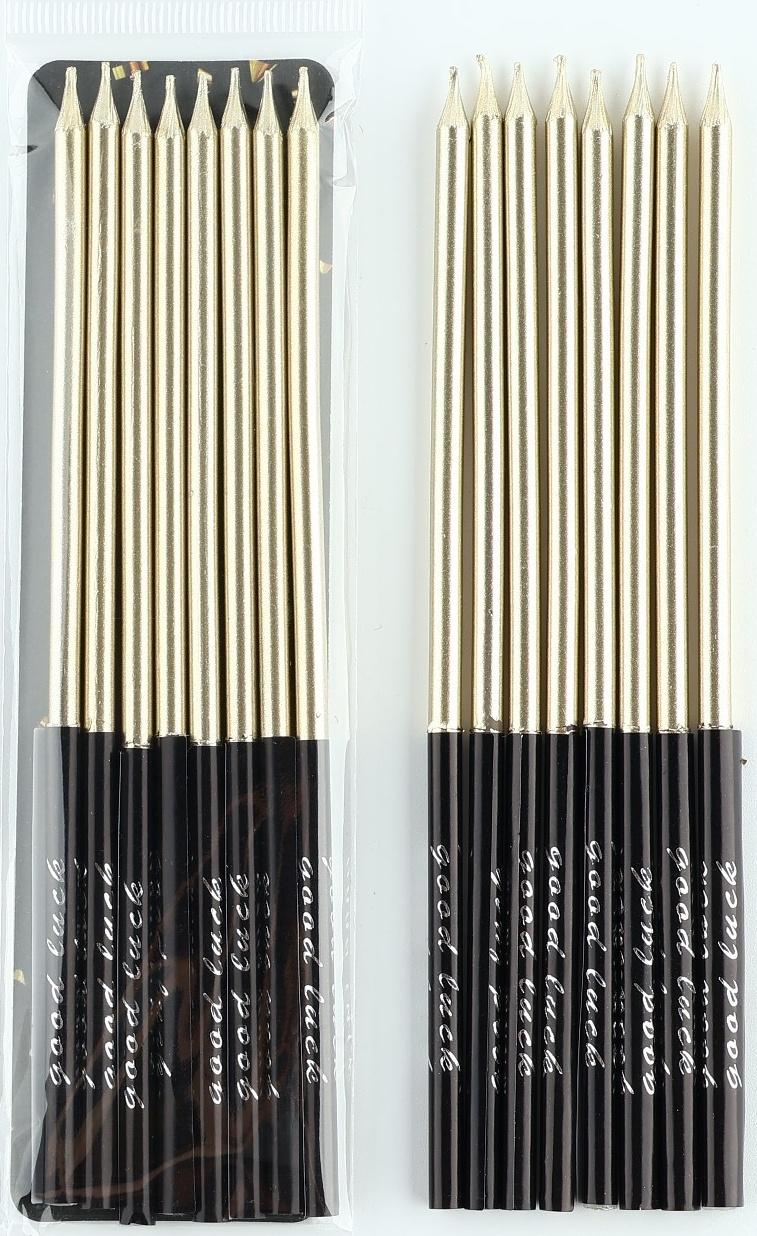 Набор свечей в торт «В твой особенный день», шампань, 8 шт