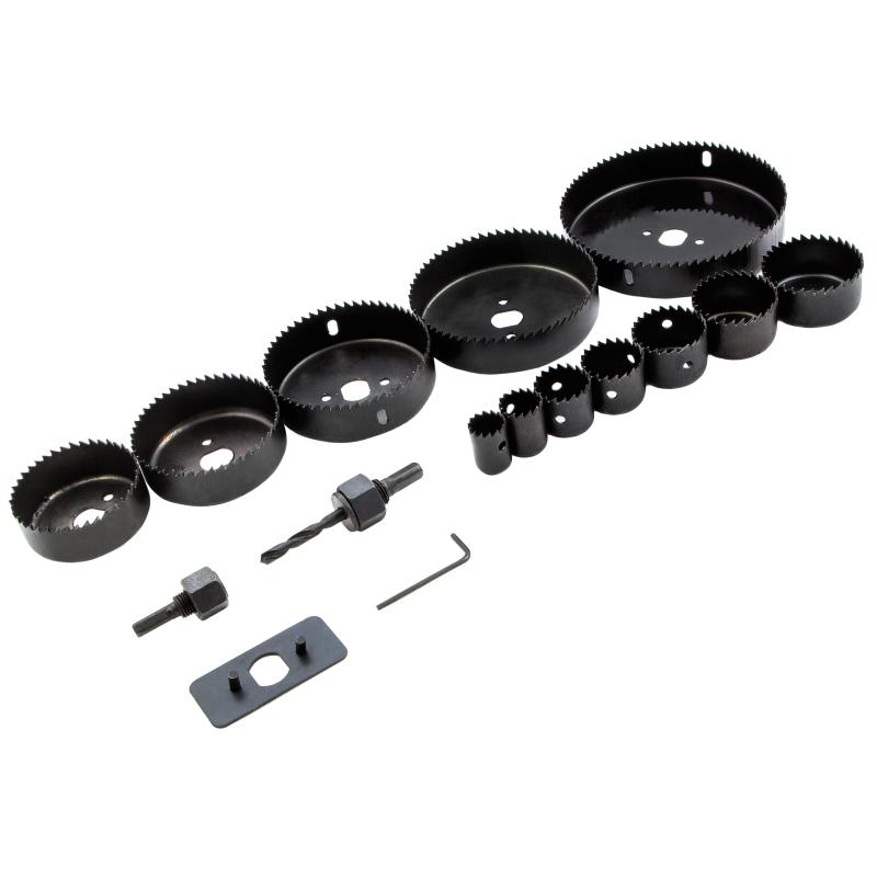 Набор кольцевых пил по дереву Matrix 19-127мм, 12 предм. (70472)