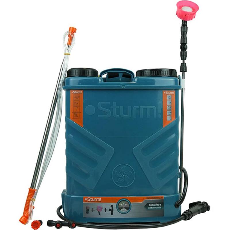 Опрыскиватель садовый ранцевый аккум. Sturm GS8216N, 16 л, без АКБ и ЗУ