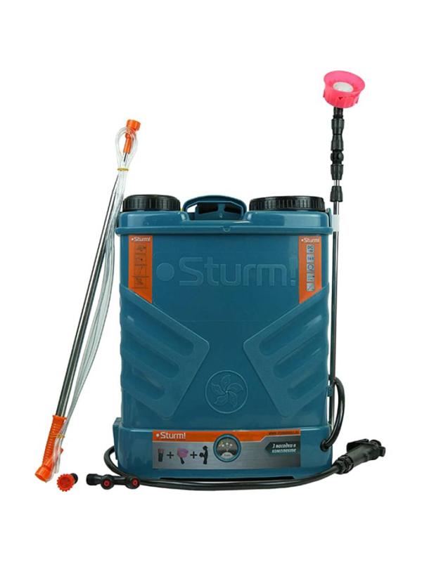 Опрыскиватель садовый ранцевый аккум. Sturm GS8216N, 16 л, без АКБ и ЗУ