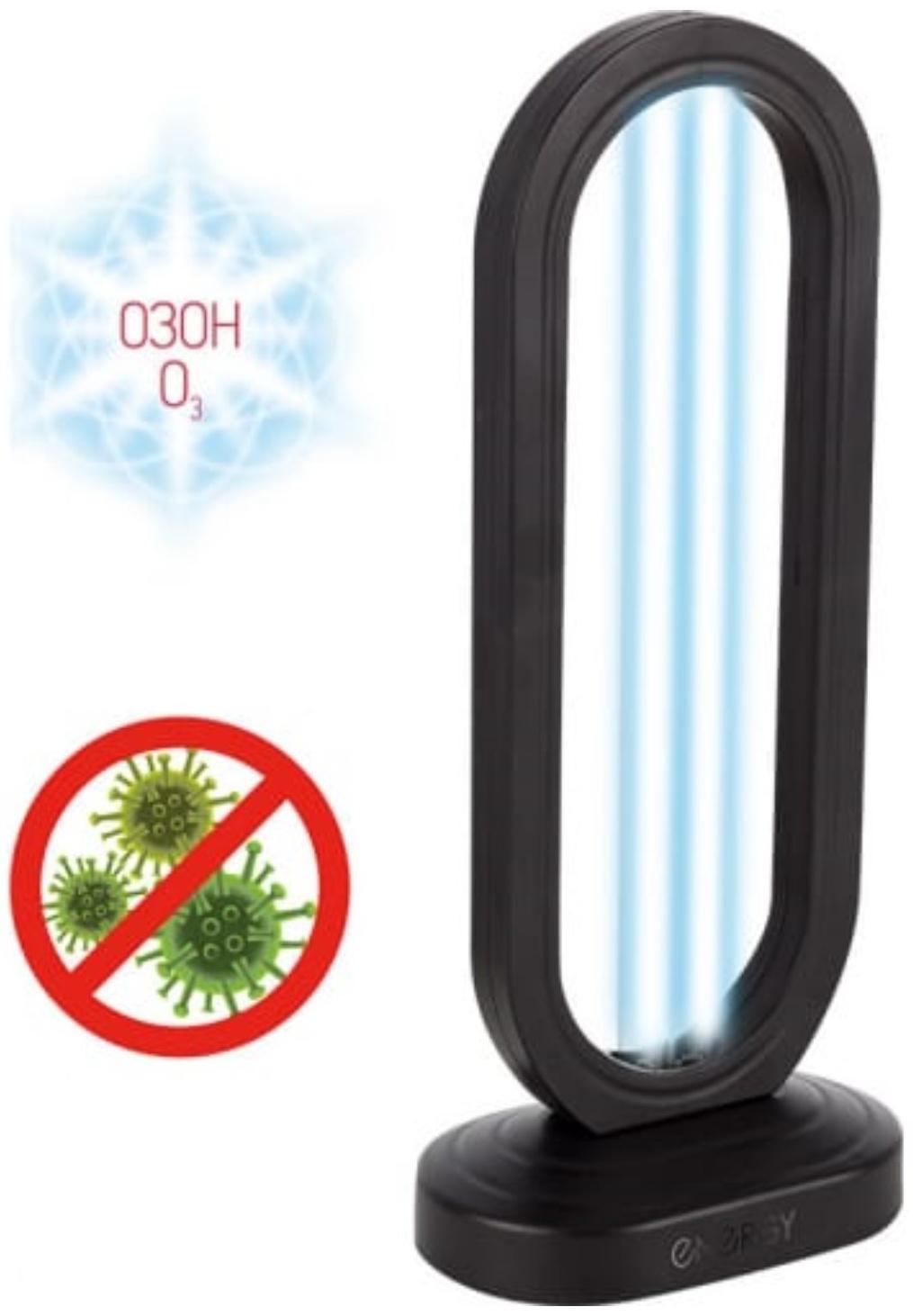 Лампа ультрафиолетовая бактерицидная Energy UF-0702, 36 Вт, с озоном, 254 нм, чёрная