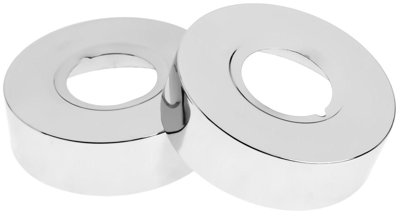 Отражатель для смесителя ZEIN Z3679, набор 2 шт., d=60 мм, высота 18 мм, нерж. сталь, хром